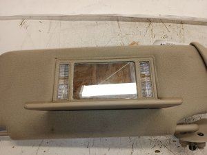 2004-2005 GMC Yukon Gray Sun Visor with Illuminated Vanity Mirror - Left (Driver) (Used OEM)