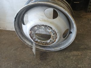 1991-1995 GMC C3500 White 19.5-Inch 10-Stud Steel Wheel (Used OEM)