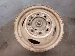 2007-2019 Ford E-350 Super Duty White 8-Lug 4-Oval Hole Steel Wheel (Used OEM)