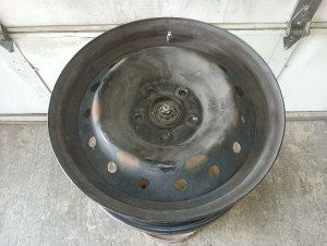 2008-2011 Honda Civic Black 16x6.5 15-Hole Steel Wheel (Used OEM)
