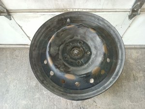 2008-2011 Honda Civic Black 16x6.5 15-Hole Steel Wheel (Used OEM)