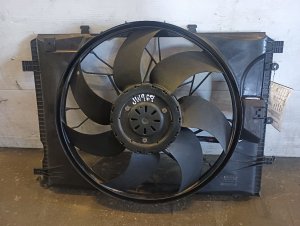 2010-2015 Mercedes-Benz GLK350 Radiator and A/C Condenser Cooling Fan Assembly (Used OEM)