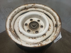 1973-1988 Chevrolet C10 Suburban White 15x6 6-Lug Steel Wheel (Used OEM)