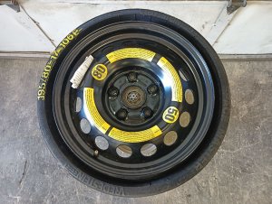 2004-2017 Volkswagen Touareg Black 17-Inch Compact Spare Wheel (Used OEM)