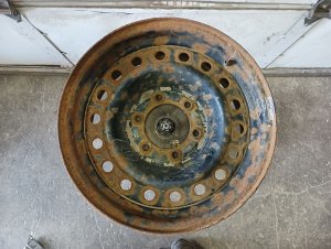 1996-2002 Toyota 4Runner 16x7 18-Hole Steel Spare Wheel (Used OEM)