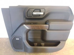 2020-2023 GMC Sierra 2500 HD Black Door Interior Trim Panel - Front, Right (Passenger) (Used OEM)