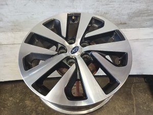 2020-2025 Subaru Outback Black 17x7 5-Spoke Machined Charcoal Alloy Wheel (Used OEM)