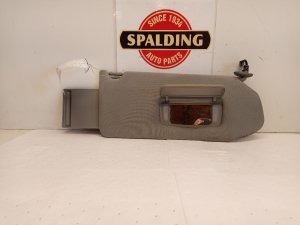 2006-2008 Honda Pilot Gray Sun Visor with Lighted Vanity Mirror - Right (Passenger) (Used OEM)