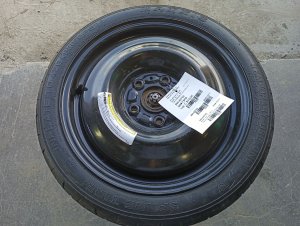 2015-2019 Nissan Sentra Black 16x4 Steel Compact Spare Wheel with Tire (Used OEM)