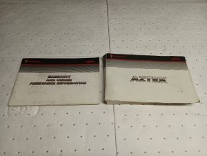 2003 Pontiac Aztek Owners Manual (Used OEM)