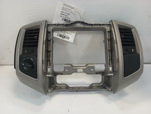2005-2011 Toyota Tacoma Silver Radio Instrument Panel Bezel with Vents (Used OEM)