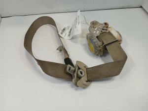 2010-2012 Subaru Legacy Beige Seat Belt Assembly with Pretensioner - Front, Right (Passenger) (Used OEM)