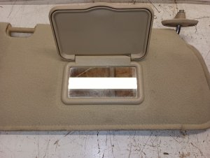 2003-2004 Ford Escape Tan Sun Visor with Mirror - Right (Passenger) (Used OEM)