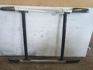 2008-2013 Toyota Highlander Black Roof Rack Assembly with Crossbars (Used OEM)