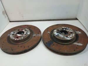 2008-2009 Mercedes-Benz GL550 Drilled and Slotted Disc Brake Kit - Front (Used OEM)