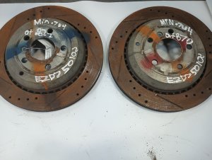 2008-2012 Mercedes-Benz GL550 Drilled and Slotted Disc Brake Kit - Rear (Used OEM)