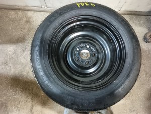 2017-2023 Nissan Qashqai Black 16x4 Steel Compact Spare Wheel (Used OEM)
