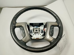 2007-2014 GMC Yukon Black Leather Steering Wheel with Controls (Used OEM)