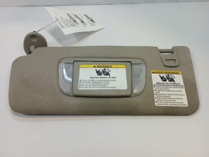 2016-2023 Toyota Tacoma Gray Sun Visor without Sunroof with Illuminated Vanity Mirror - Left (Driver) (Used OEM)