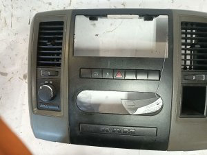 2011-2012 Ram 3500 Black Radio Instrument Panel Bezel with Vents (Used OEM)