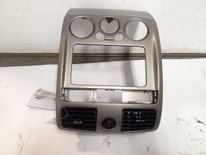 2004-2012 GMC Canyon Silver Center Dash Radio Bezel with Vents (Used OEM)