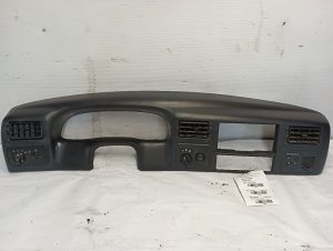 2000-2005 Ford Excursion Black Instrument Cluster and Radio Bezel with Vents (Used OEM)