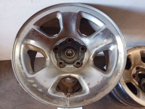 2002-2010 Dodge Ram 1500 Chrome 17x7 5-Spoke Chrome Clad Steel Wheel (Used OEM)