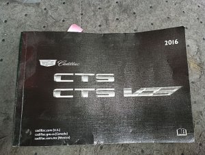 2014-2017 Cadillac CTS Owners Manual (Used OEM)