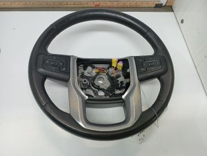 2021-2023 GMC Yukon Black Heated Leather Steering Wheel (Used OEM)