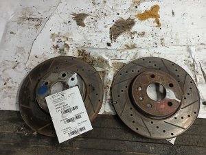 2011-2016 Chevrolet Cruze Drilled and Slotted Vented Disc Brake Kit - Front (Used OEM)