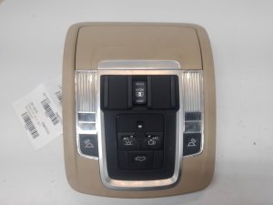 2019-2024 Ram 1500 Tan Front Overhead Console Dome Light Assembly (Used OEM)