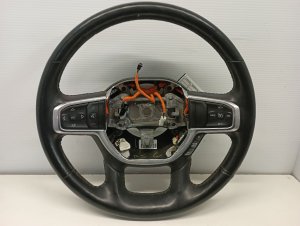 2019-2022 Ram 3500 Black Heated Leather Steering Wheel with Controls (Used OEM)