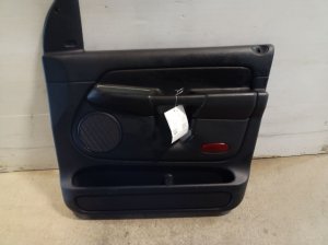 2002-2008 Dodge Ram 1500 Gray Rear Door Interior Trim Panel - Front, Right (Passenger) (Used OEM)