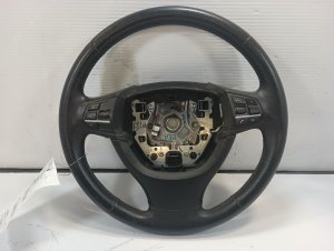 2012-2016 BMW ActiveHybrid 5 Black Leather Steering Wheel with Controls (Used OEM)