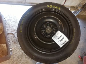 1993-1998 Toyota Supra Black 17x4 Steel Compact Spare Wheel (Used OEM)