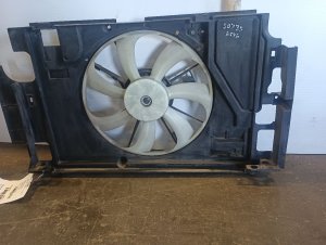 2012-2019 Toyota Prius C A/C Condenser Fan Motor Assembly with Shroud and Reservoir (Used OEM)