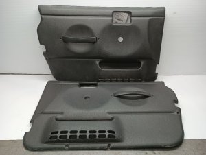 1997-2006 Jeep Wrangler Gray Door Interior Trim Panel - Front, Left (Driver) (Used OEM)