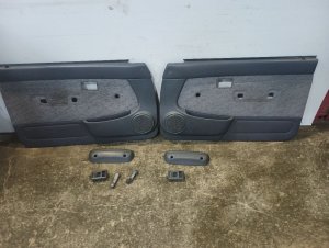 1995-2000 Toyota Tacoma Gray Door Interior Trim Panel - Front, Left (Driver) (Used OEM)