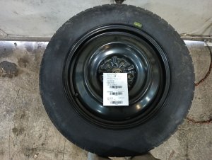 1993-1998 Toyota Supra Black 17x4 Steel Compact Spare Wheel (Used OEM)