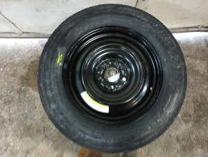 2017-2023 Nissan Qashqai Black 16x4 Steel Compact Spare Wheel (Used OEM)