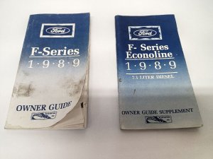 1986-1989 Ford F-350 Owners Manual (Used OEM)