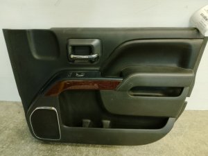 2015-2019 GMC Sierra 2500 HD Black Door Interior Trim Panel - Front, Right (Passenger) (Used OEM)