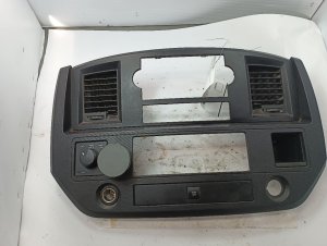 2006-2008 Dodge Ram 1500 Black Radio Instrument Panel Bezel with Vents (Used OEM)