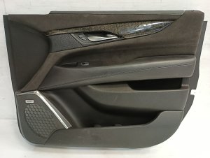2015-2020 GMC Yukon Black Door Interior Trim Panel - Front, Right (Passenger) (Used OEM)