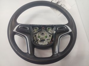 2015-2020 GMC Yukon Black Leather Steering Wheel with Buttons (Used OEM)