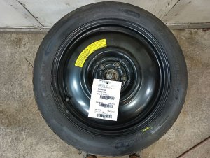 2002-2005 Subaru Impreza Black 16x4 Compact Spare Steel Wheel (Used OEM)