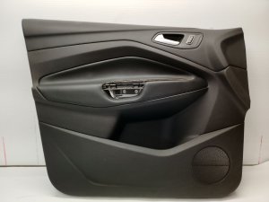 2013-2016 Ford Escape Black Door Interior Trim Panel - Front, Left (Driver) (Used OEM)