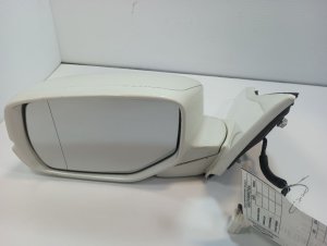2013-2016 Honda Accord White Side/Door Mirror - Left (Driver) (Used OEM)