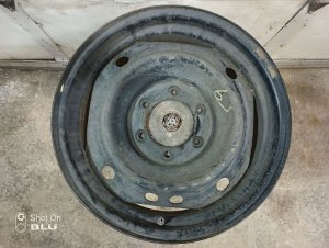2005-2019 Toyota Tacoma Black 17x7.5 5-Spoke Steel Wheel (Used OEM)