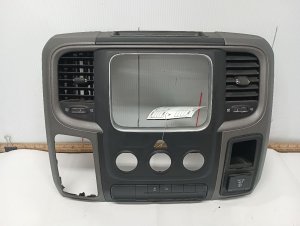 2019-2024 Ram 3500 Black Radio and Vent Instrument Panel Bezel (Used OEM)